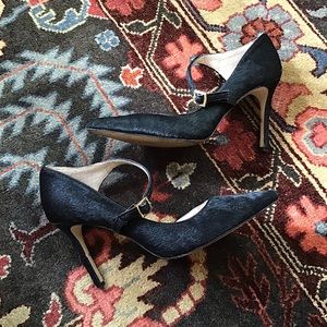 Louise et Cie Inulya Strap Calf Hair Fur Heels 8.5